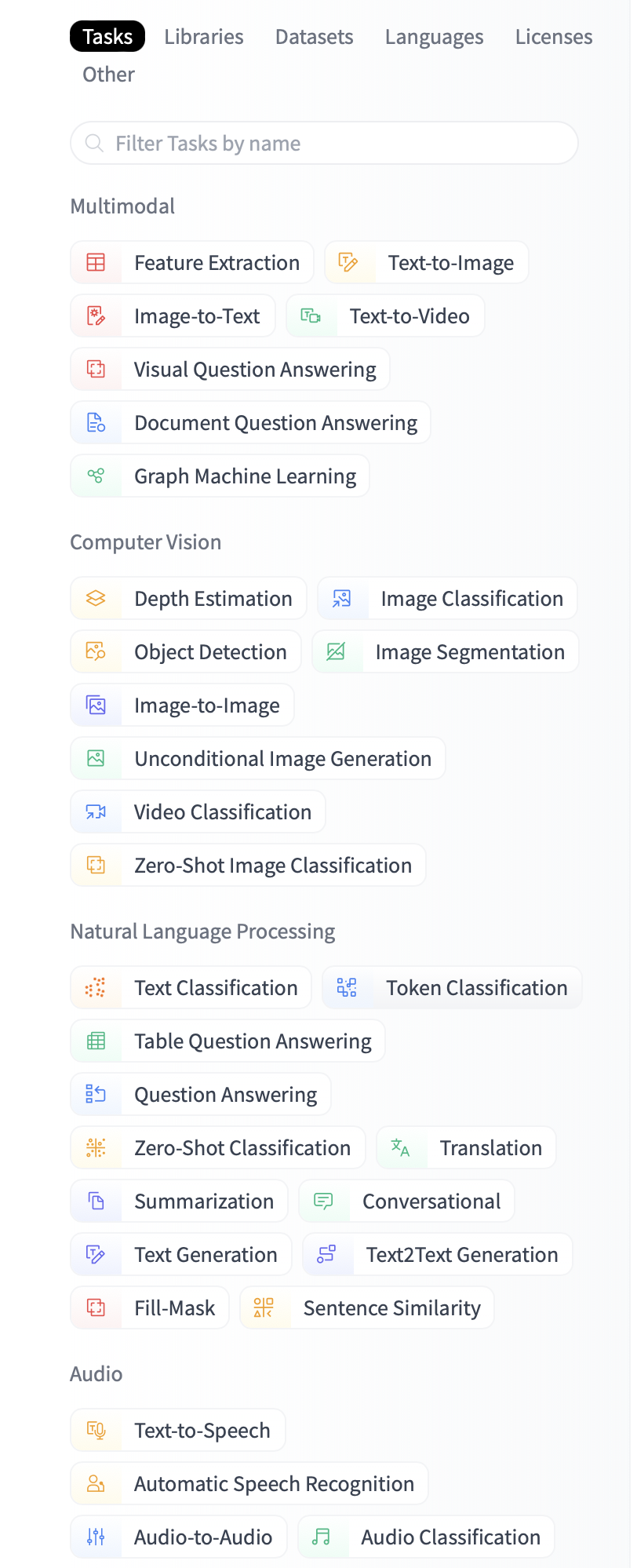 hugging-face-model-tasks